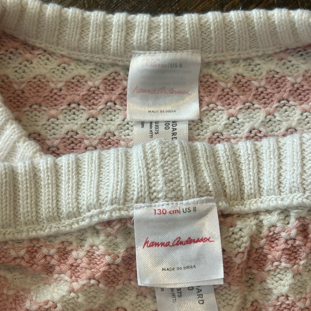 Hanna Andersson Soft Pink and White Crochet Set - Picture 4 of 7